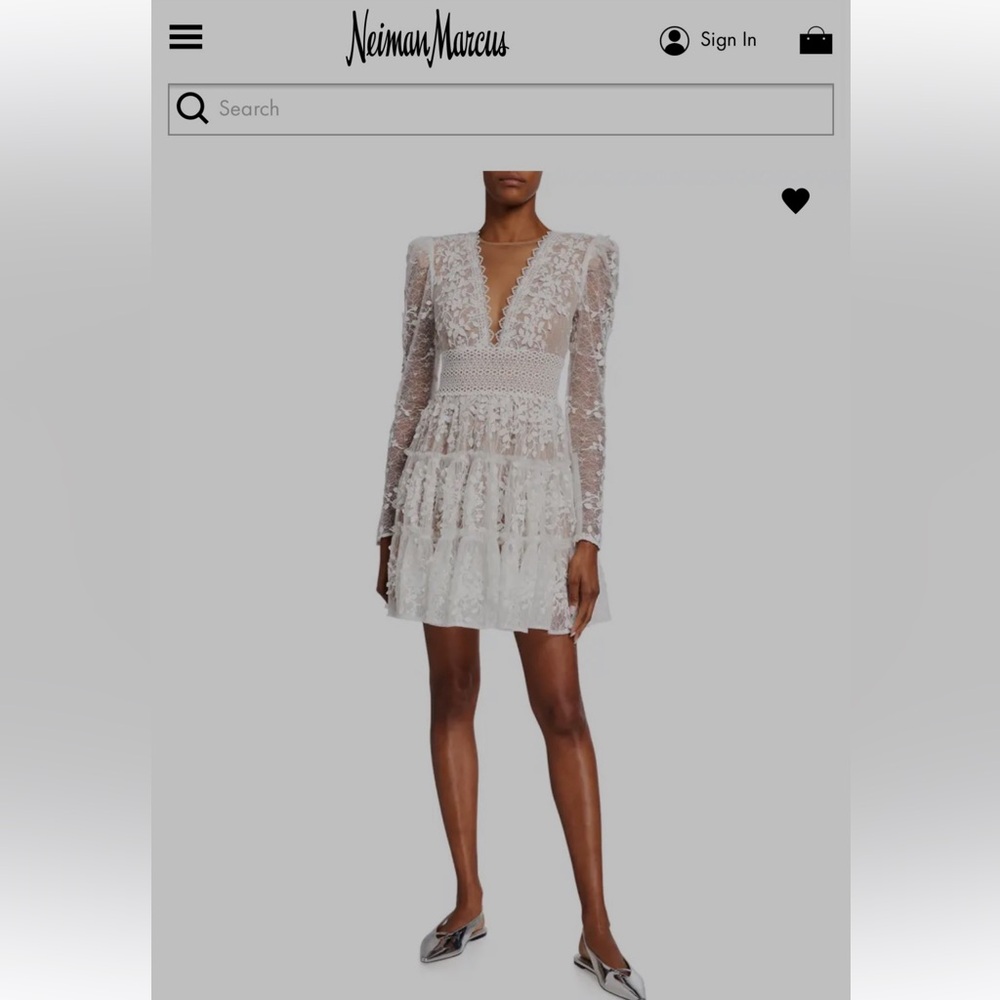 Bronx and Banco White Lace Wedding Dress